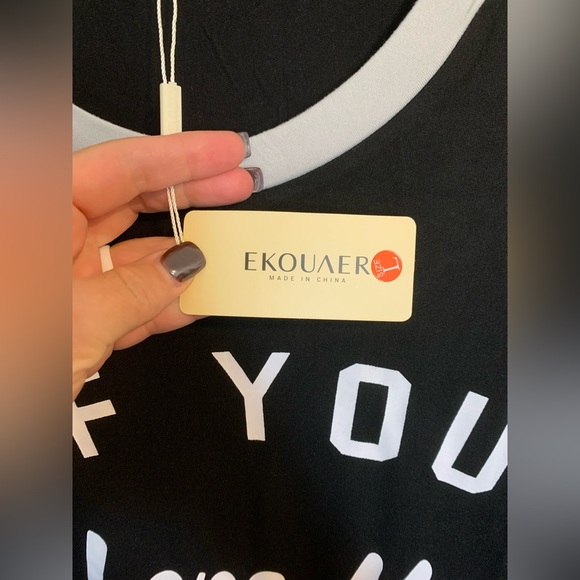 Ekouaer Long Sleeve Nightgown L | Soft Calf-Length Sleepwear Pajama Dress NWT - Picture 11 of 14